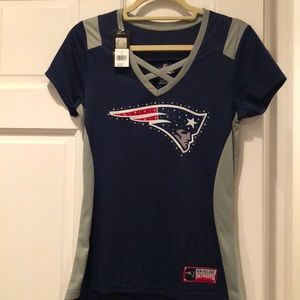 NE PATRIOTS , Women’s Jersey with Rhinestones